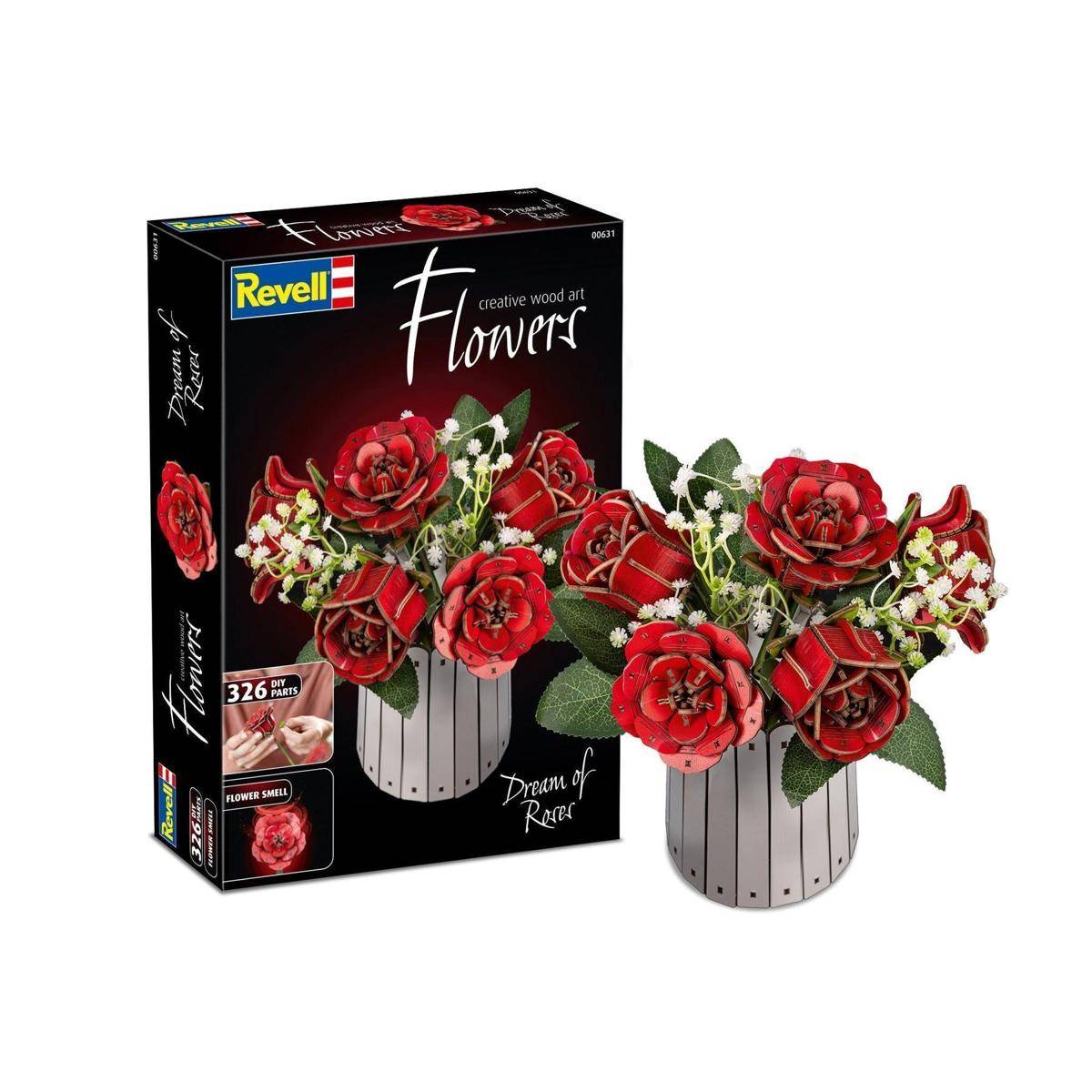 Dream of Roses: Der ewige Rosenstrauß aus Holz mit Duft