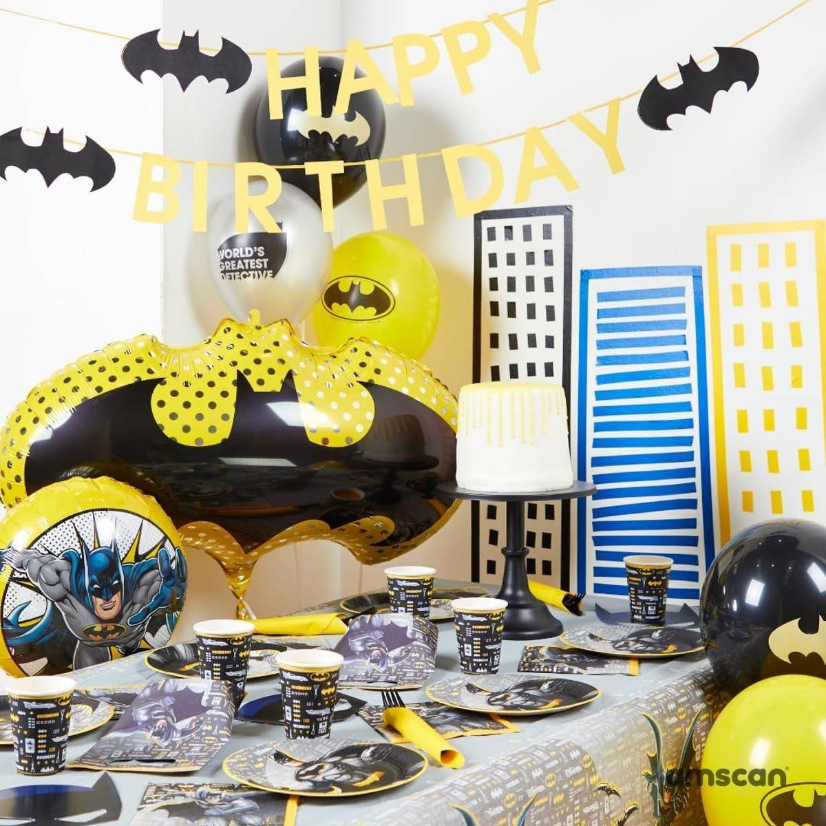amscan Batman Party 4 Kerzen