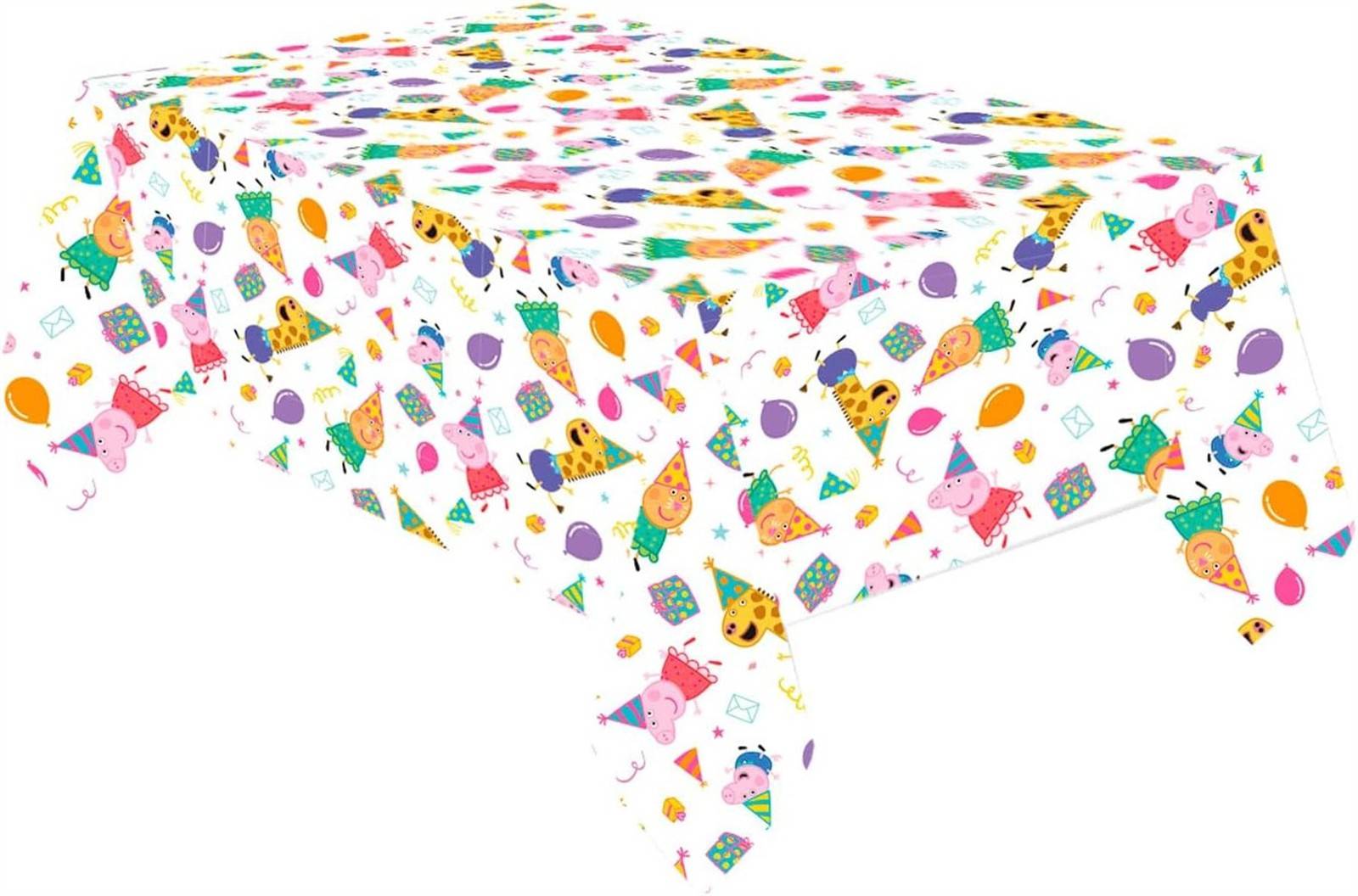 Amscan 9918341 Peppa Pig Papiertischdecke für Kindergeburtstage 1,8 m x 1,2 m