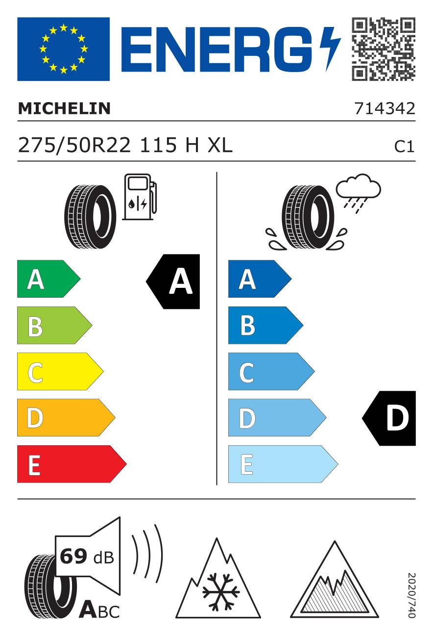 Michelin X-Ice Snow+ ( 275/50 R22 115H XL EV Suitable, Nordic compound )