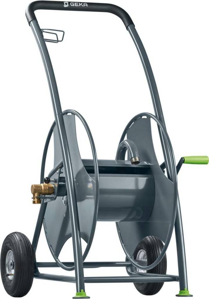 GEKA plus-Schlauchwagen P80Robuste, pulverbeschichtete StahlkonstruktionFür Trinkwasser geeignet die wasserführenden Komponenten entsprechen der Tri