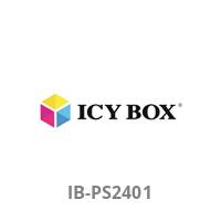 ICY BOX Logo mit Modellnummer „IB-PS2401