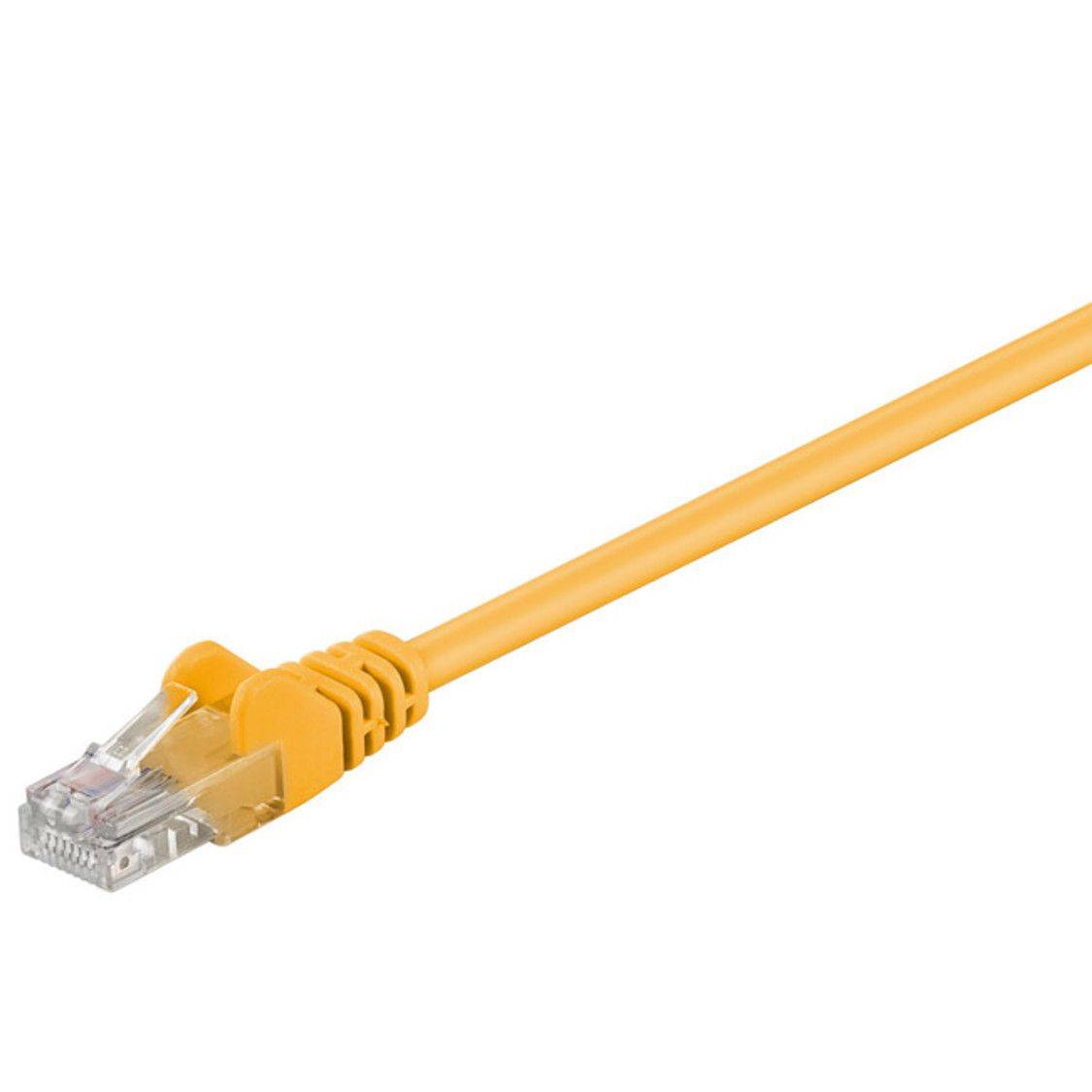 CAT 6 Netzwerkkabel, U/UTP, gelb, 0.5m