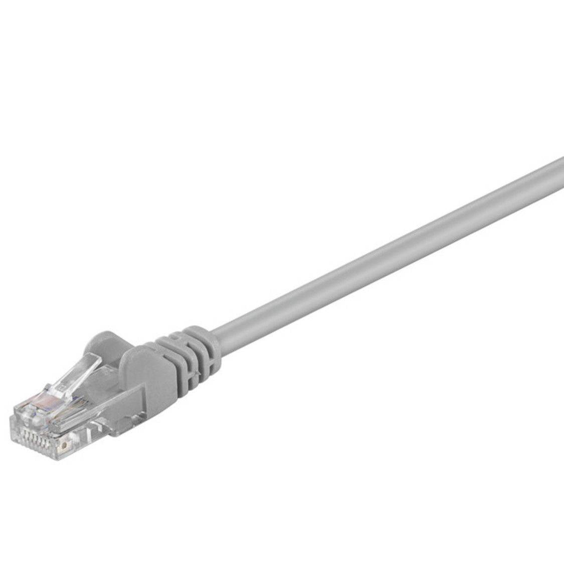 CAT 5e Netzwerkkabel, U/UTP, grau, 0.25m