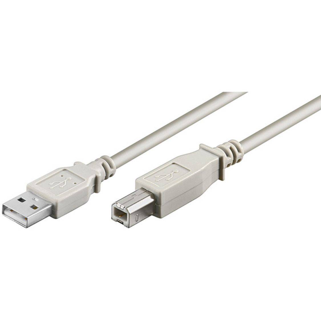 USB 2.0 Hi-Speed Kabel A/B, grau, 1.8m
