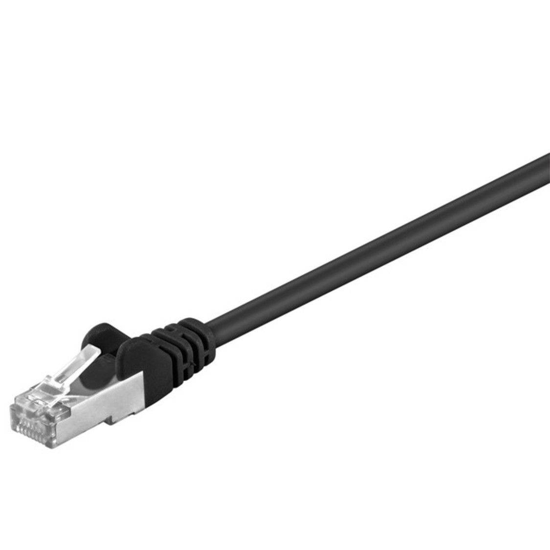 CAT 5e Netzwerkkabel, U/UTP, schwarz, 0.25m