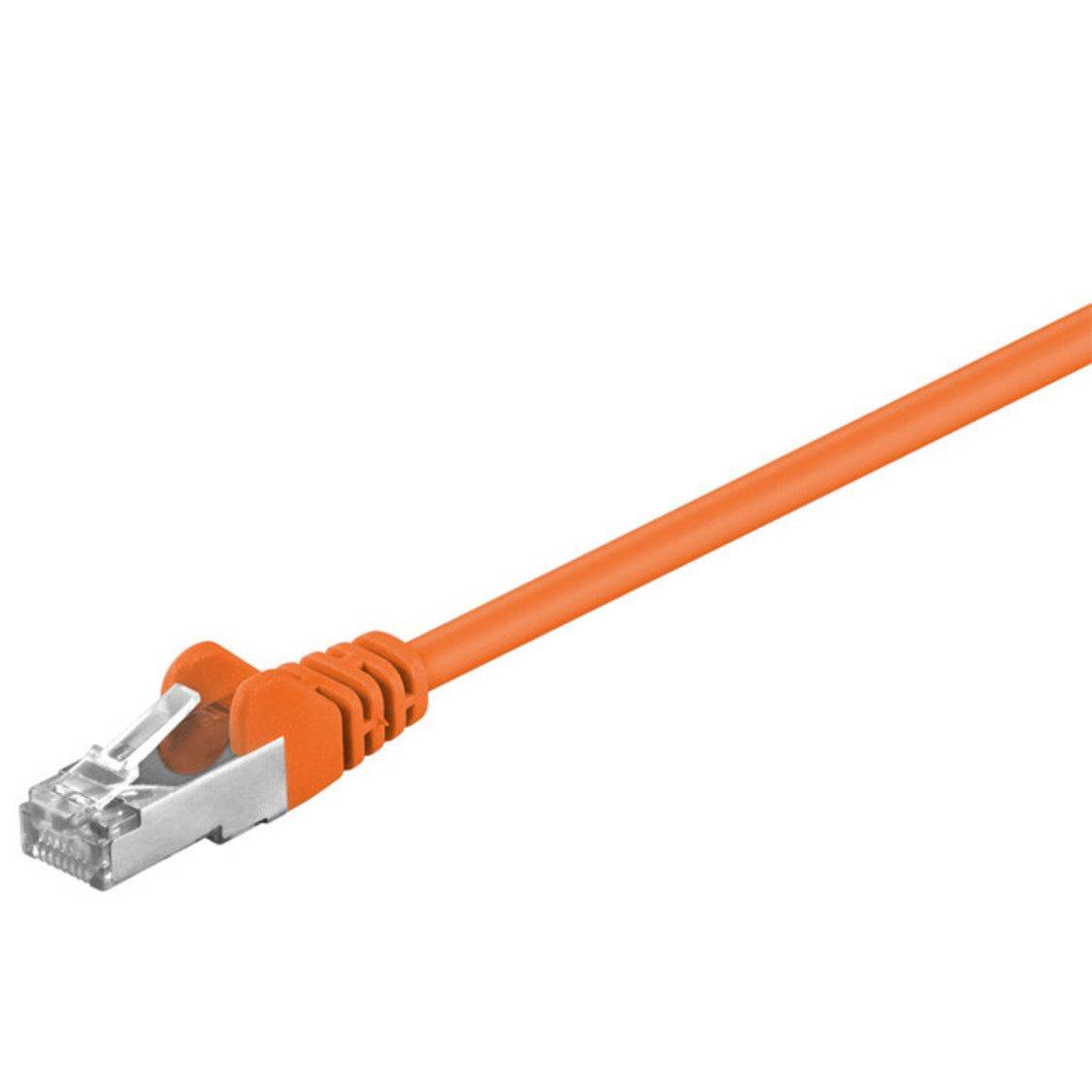 CAT 5e Netzwerkkabel SF/UTP, orange, 0.25m