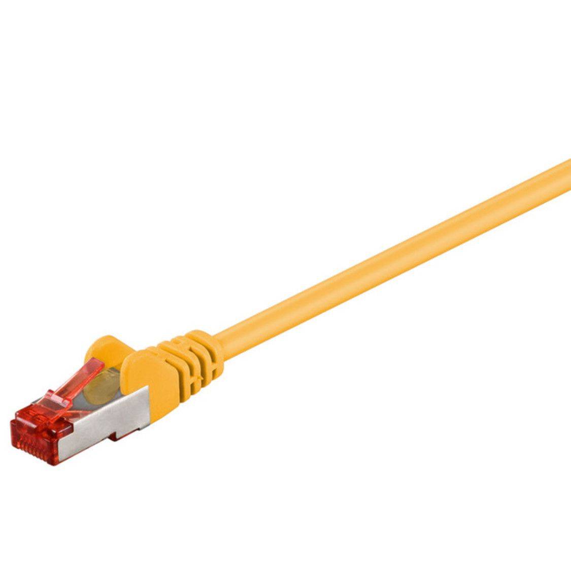 CAT 6 Netzwerkkabel S/FTP, gelb, 0.5m