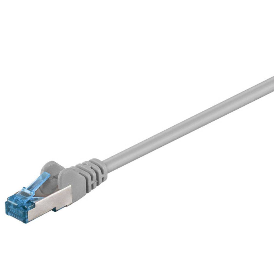 CAT 6a Netzwerkkabel LS0H S/FTP, grau, 1.5m