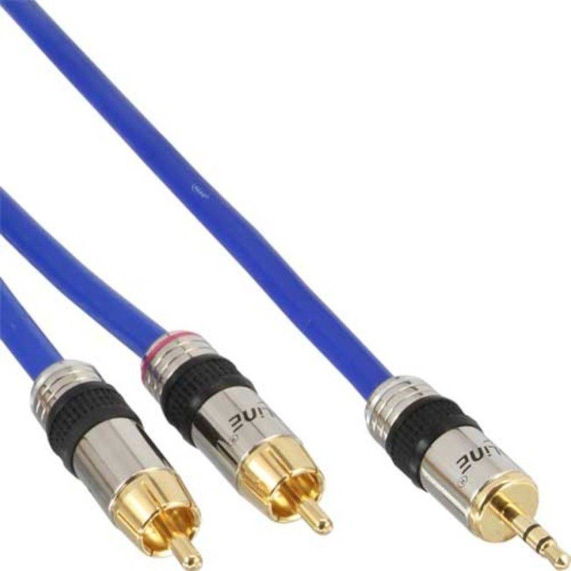 Premium, Audio, 2x RCA Stecker / 3,5mm Klinke 3m