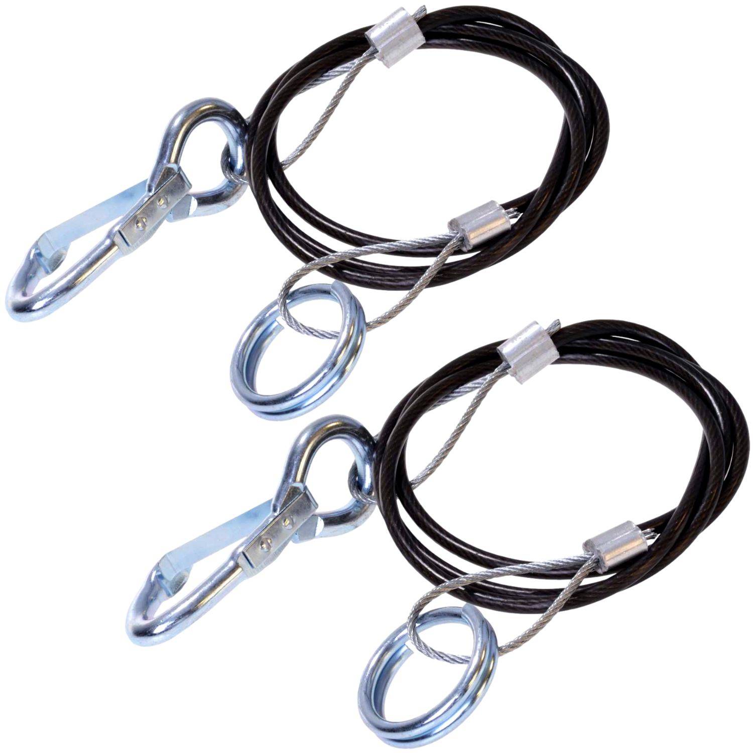 2x Abreißseil mit Haken und Ringen 100cm