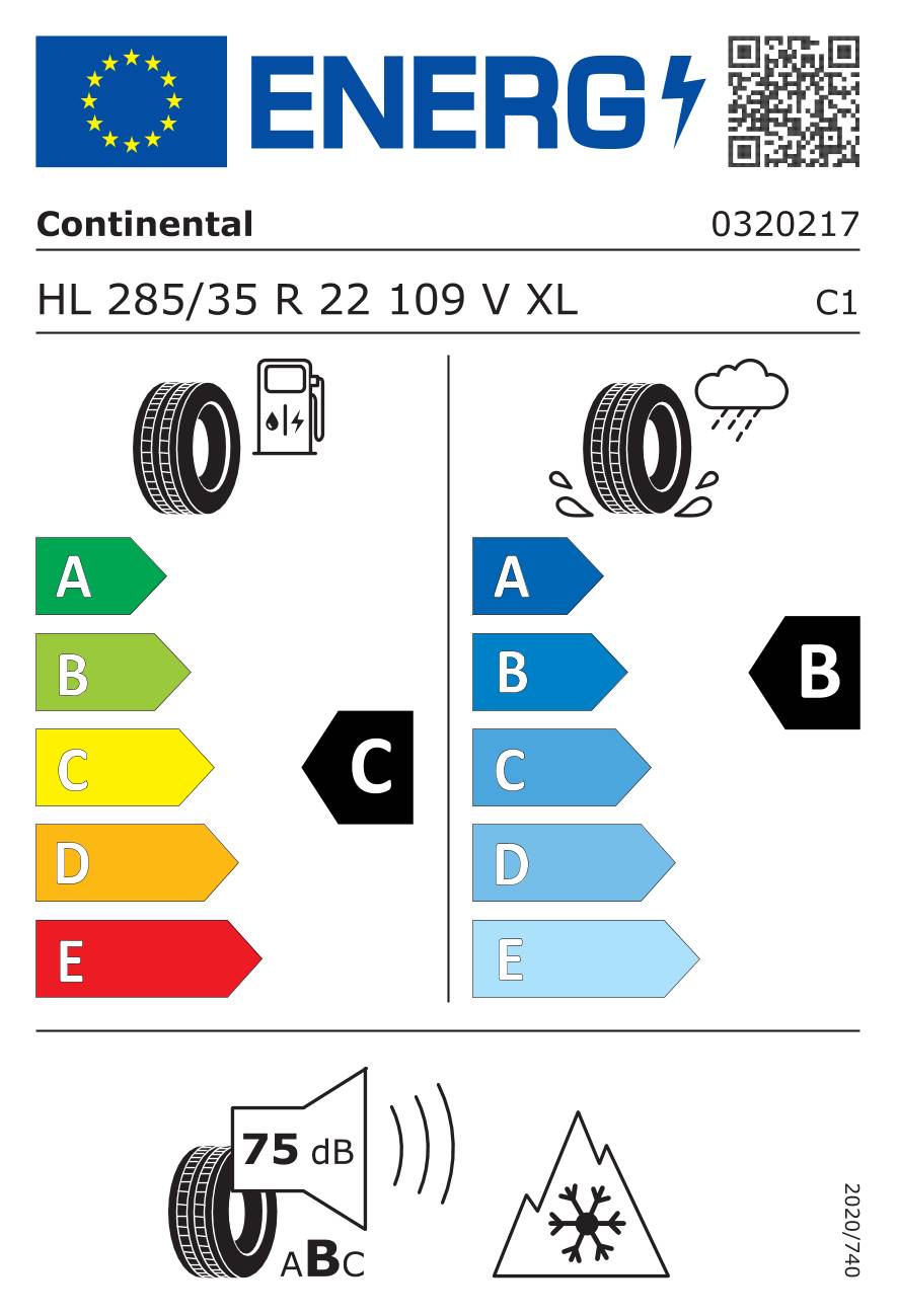Continental WinterContact TS 870 P ( HL285/35 R22 109V XL EVc, mit Felgenrippe )