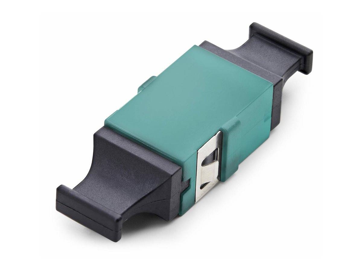 StarTech.com MPO/MTP Kupplung, Single Mode/Multimode Glasfaser Adapter, Key Up-Key Down, LWL MPO/MTP Verbinder - Aqua, MPO/MTP, Aqua-Farbe, Schwarz