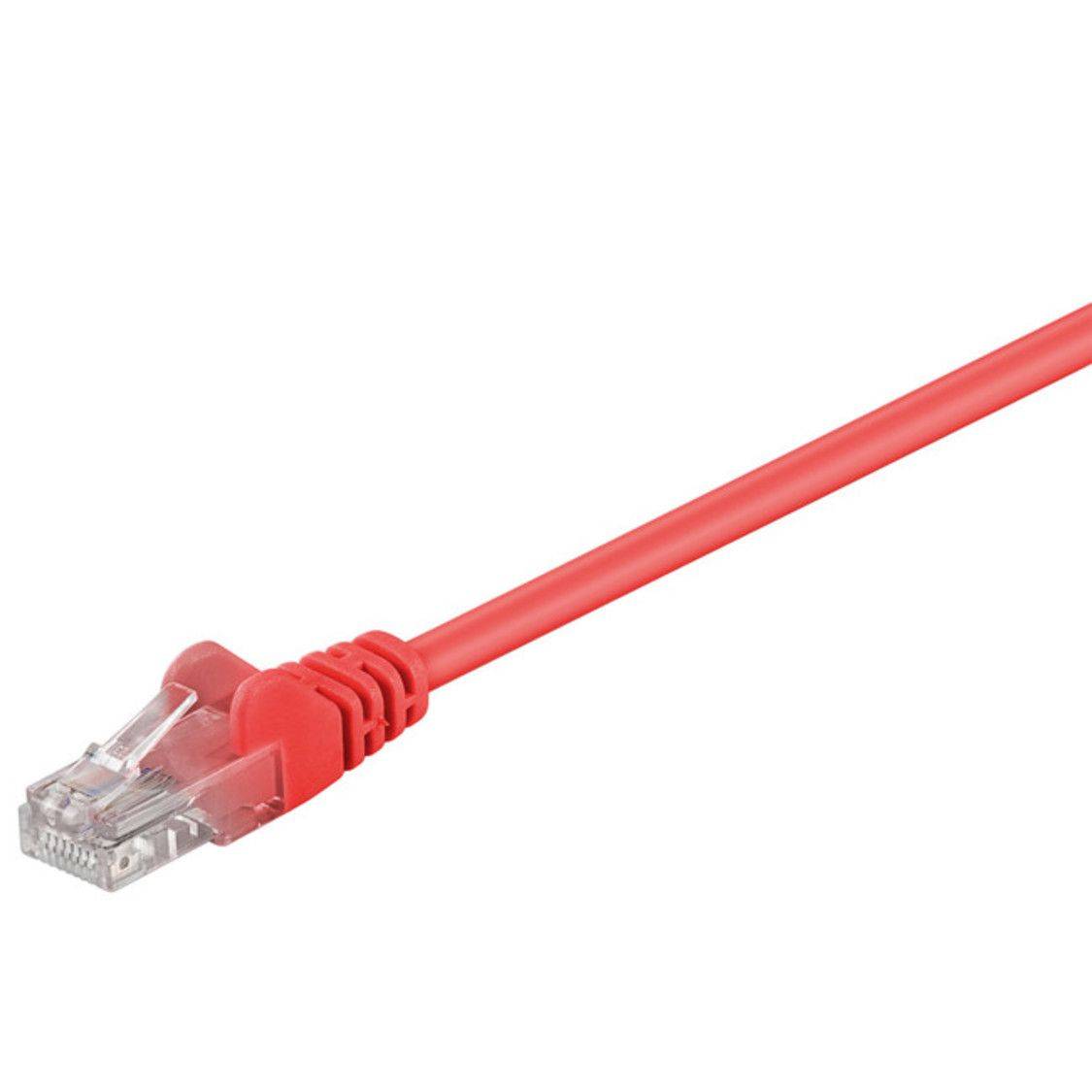 CAT 6 Netzwerkkabel, U/UTP, rot, 0.5m