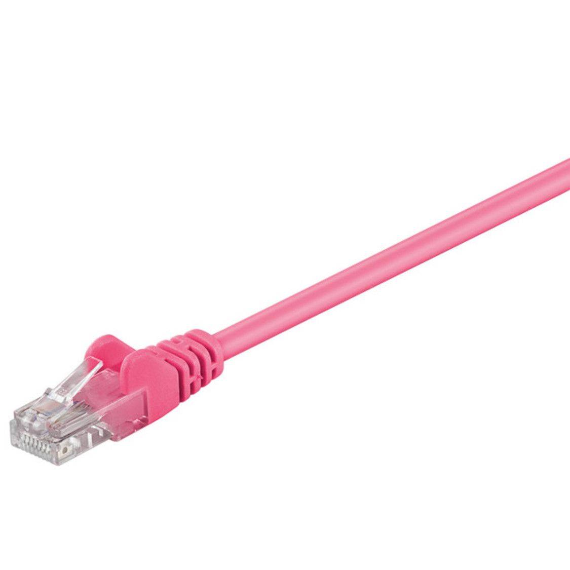 CAT 5e Netzwerkkabel, U/UTP, magenta, 0.5m