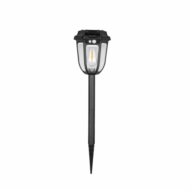SOLARA RUSTICA LED Solarleuchte Garten mit Bewegungsmelder 1W Erdspieß Warmweiß