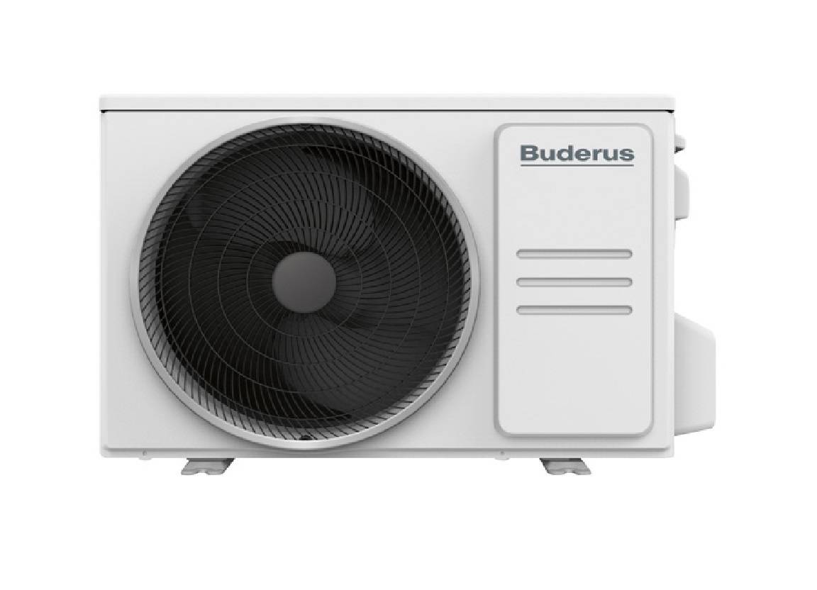 Außenwärmepumpeneinheit mit großem vorderem Ventilator und 