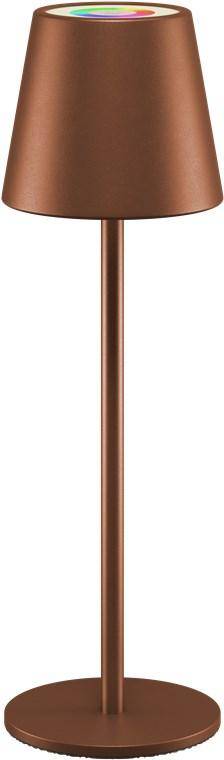 Goobay LED Tischlampen Set, Akku, RGBW, Bronze, dimmbar, Touch-Steuerung, 3000K, 170lm, IP44, USB C - Menge: 6er Pack