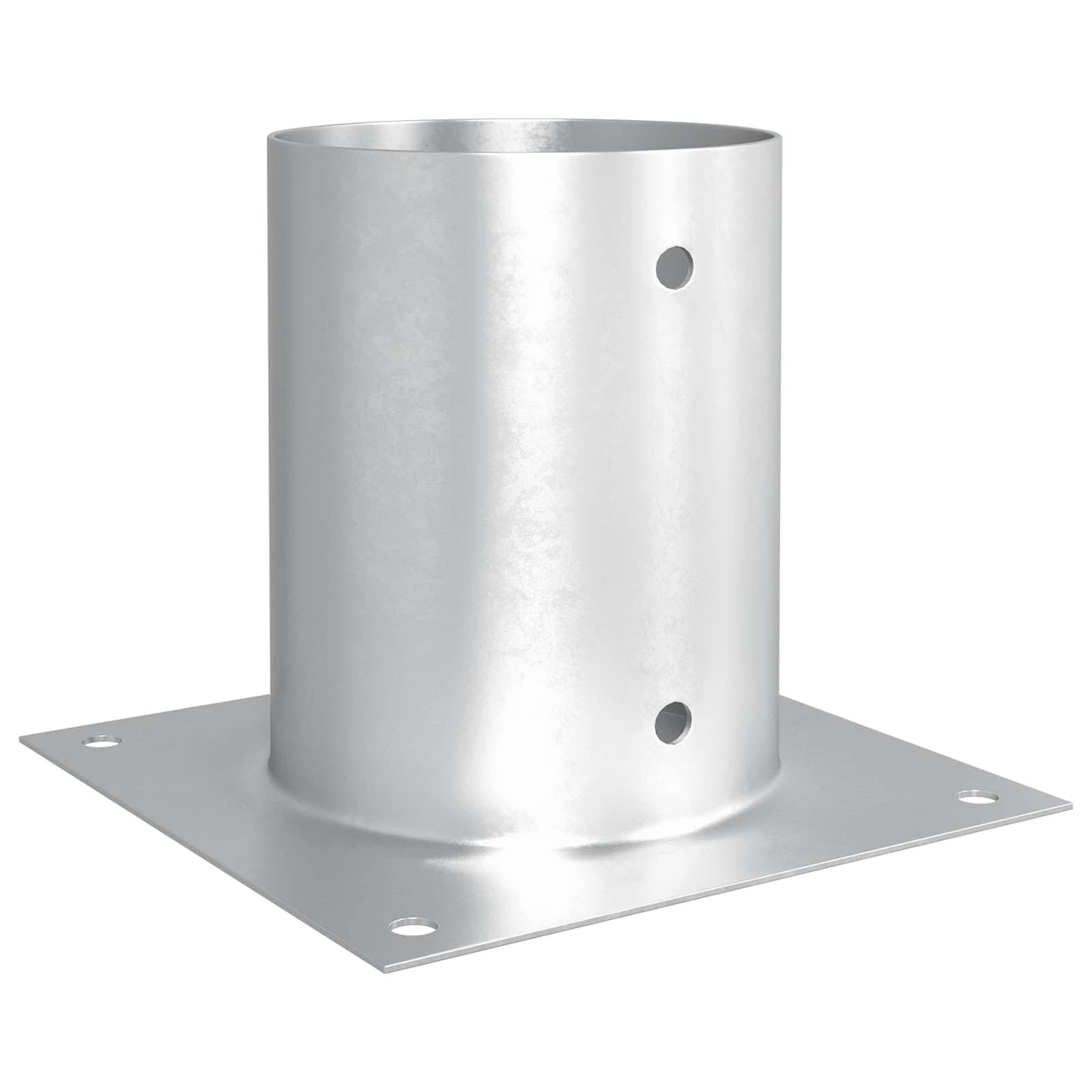 vidaXL runder Bodenanker 12 pcs Silber 18 x 18 x 15 cm Metall