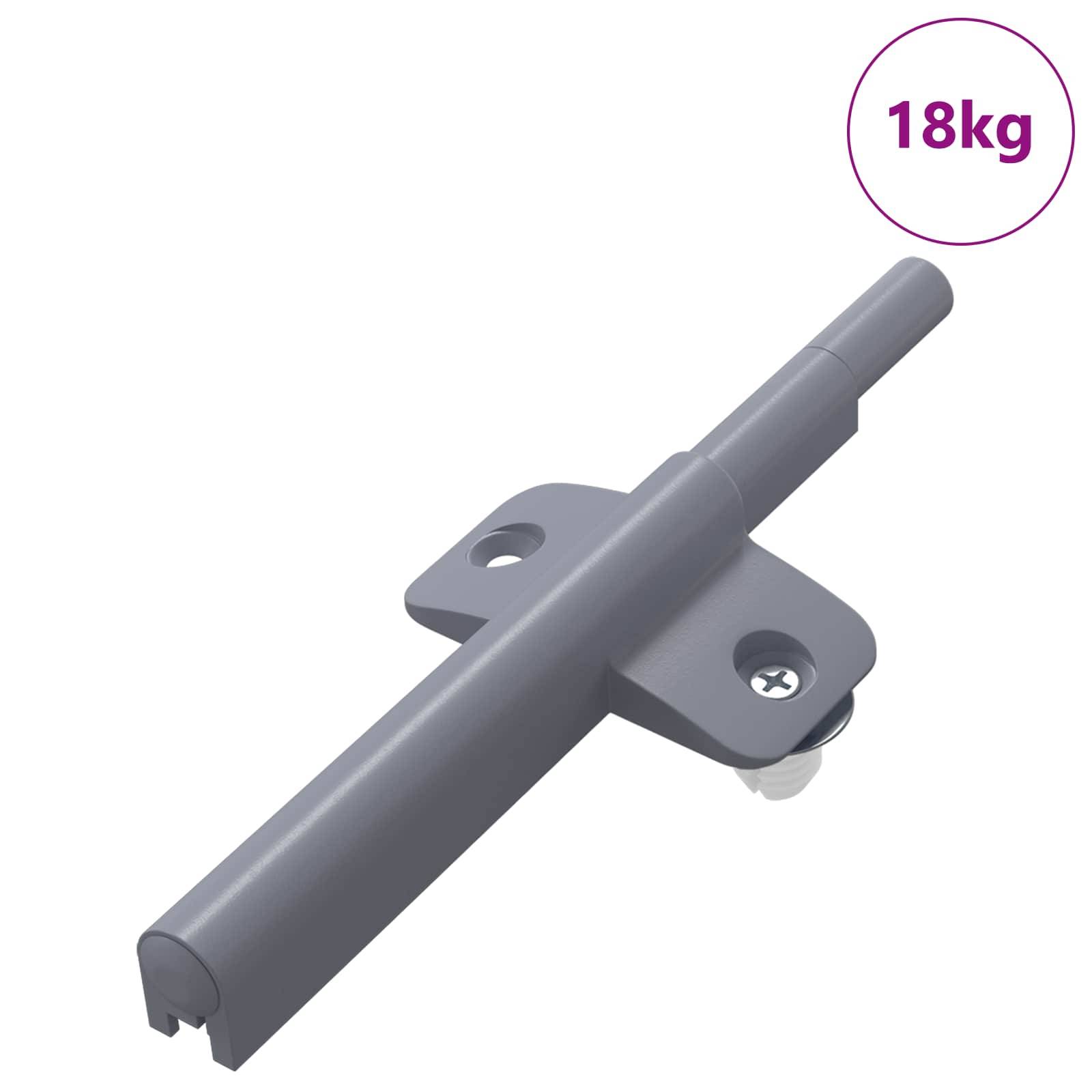 vidaXL Sanftschließer 1161 pcs Grau 125 x 47 x 15 mm PP