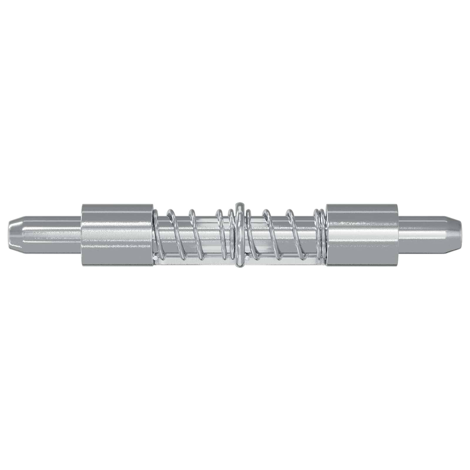 vidaXL Riegel 2 pcs Silber 46 x 17 x 1,2 mm Stahl