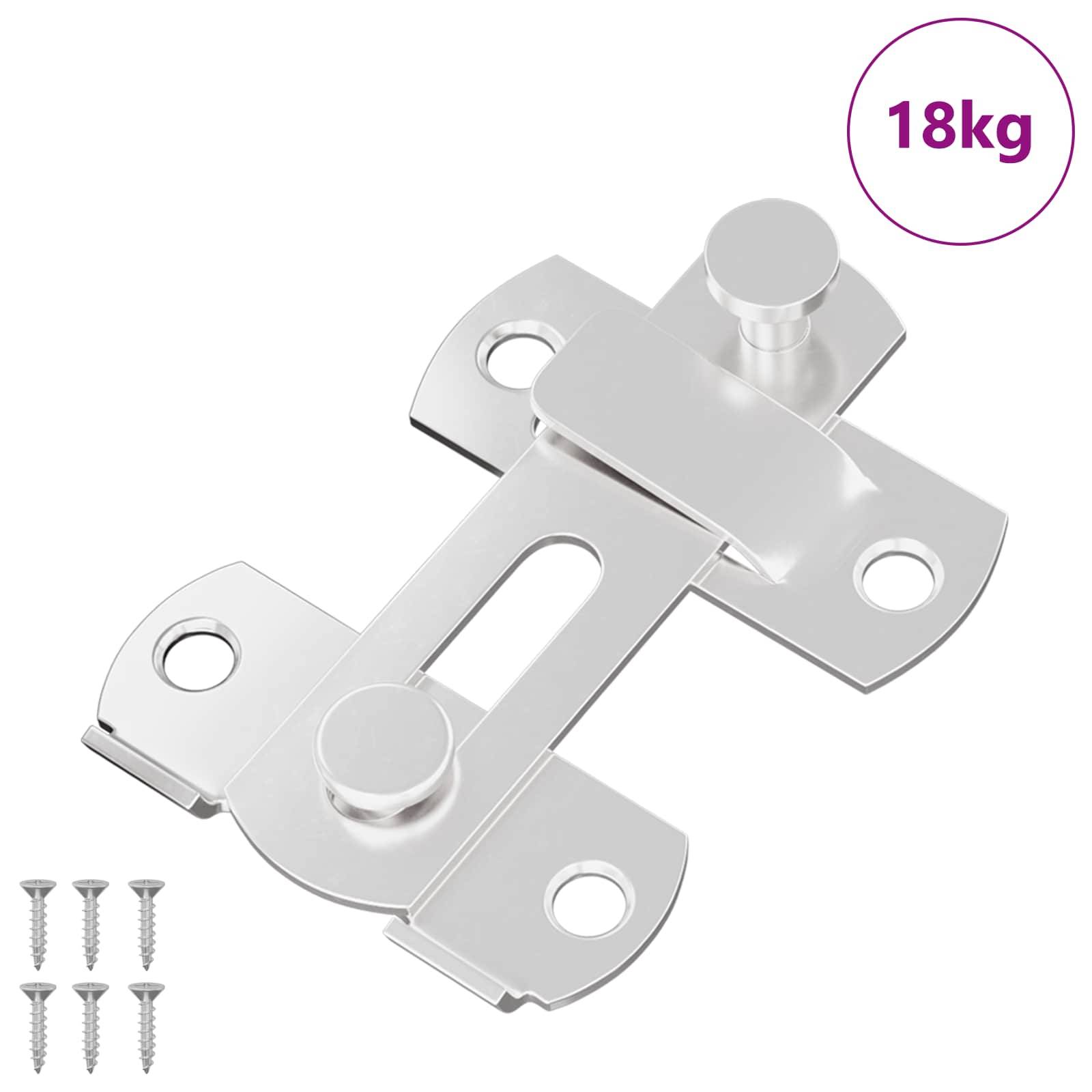 vidaXL Türverschluss 423 pcs Silber 70 x 8 mm Stahl