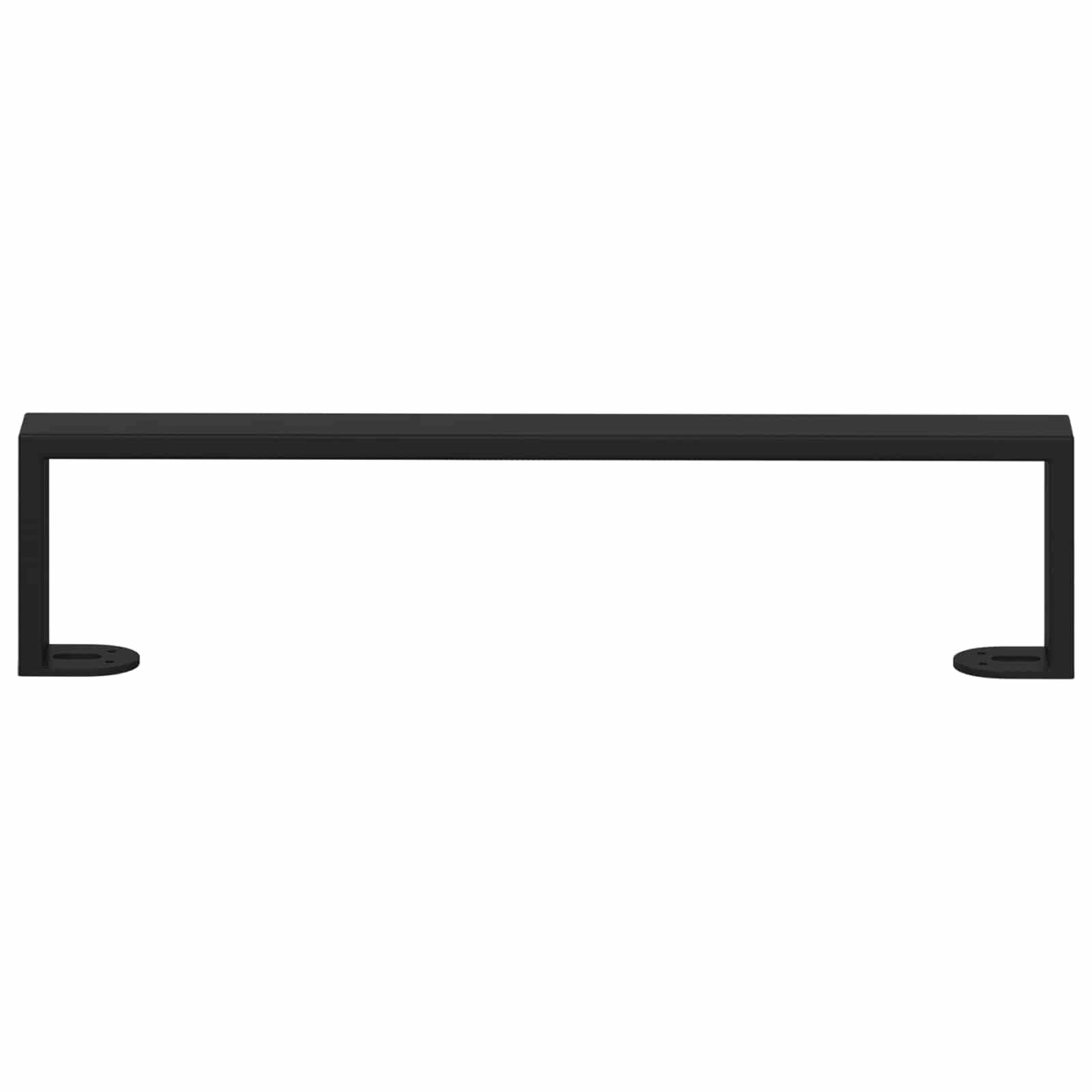vidaXL Möbelbeine 12 pcs Schwarz 436 x 40,5 x 100 mm Eisen