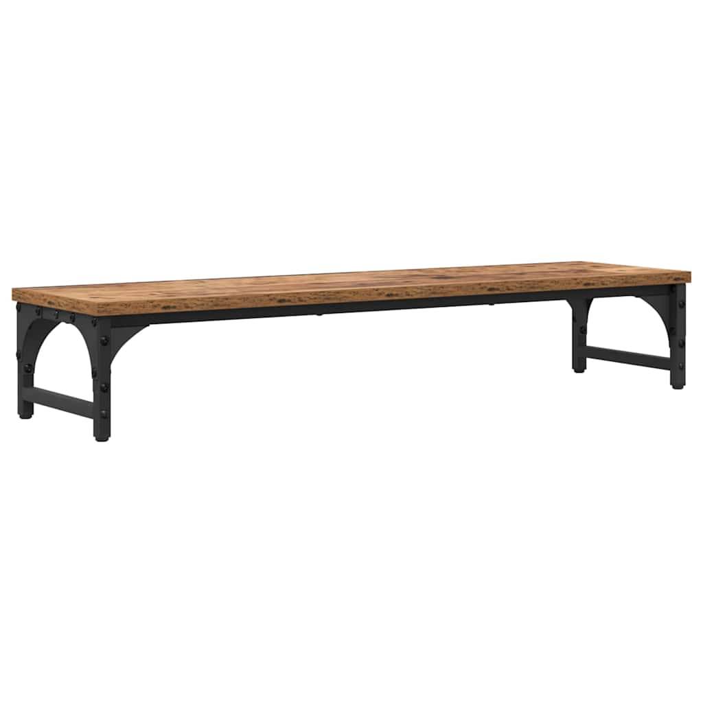 vidaXL Monitor Halterung Altholz 85 x 23 x 15,5 cm Holzwerkstoff