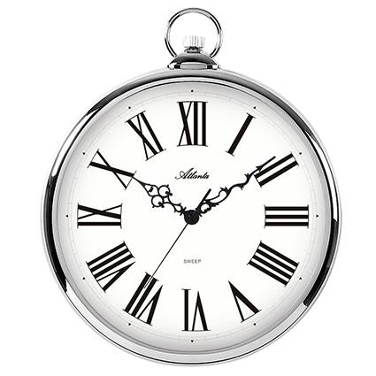 Atlanta Atlanta 4444/19 Wanduhr in Taschenuhr-Optik mit schleichender Sekunde