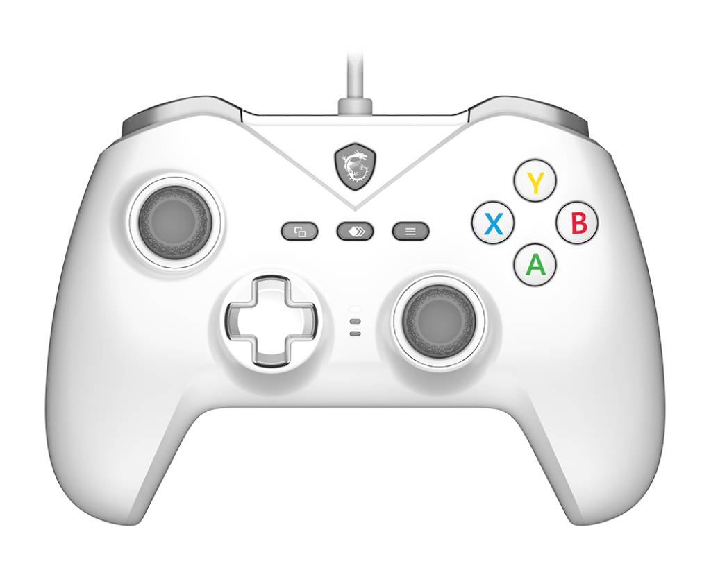 MSI FORCE GC200 WHITE, Gamepad, Android, PC, Schaltfläche Zurück, D-Pad, Makro-Taste, Power-Taste, Schaltfläche Start, Turbo-Taste, Analog / Digita