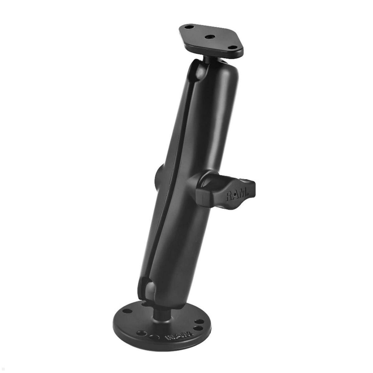 RAM Mounts Aufbau-Set - runde Basisplatte, langer Verbindungsarm, Diamond Basisp...