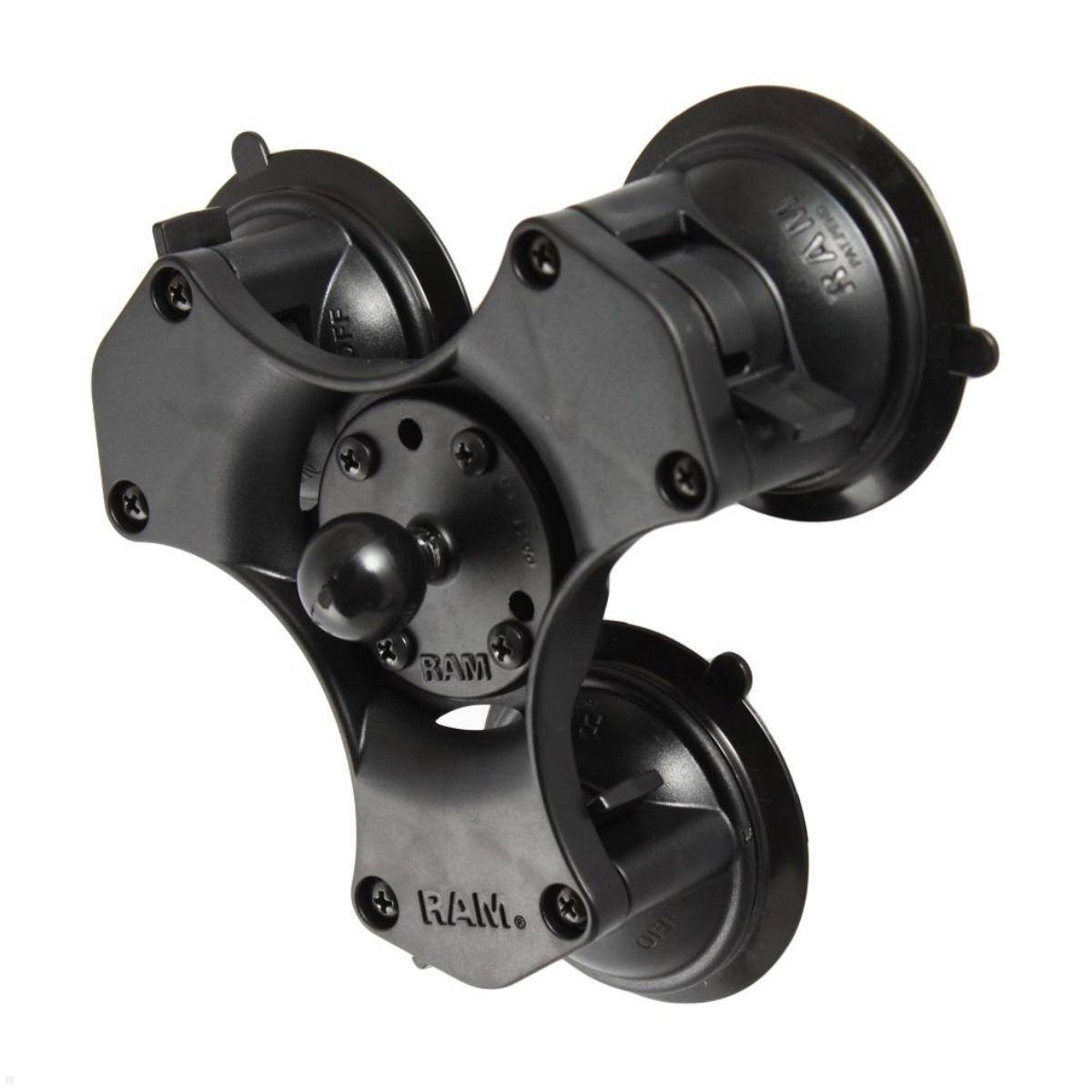 RAM Mounts Triple-Saugfuss mit runder Basisplatte B-Kugel (RAP-B-365-224-1U)