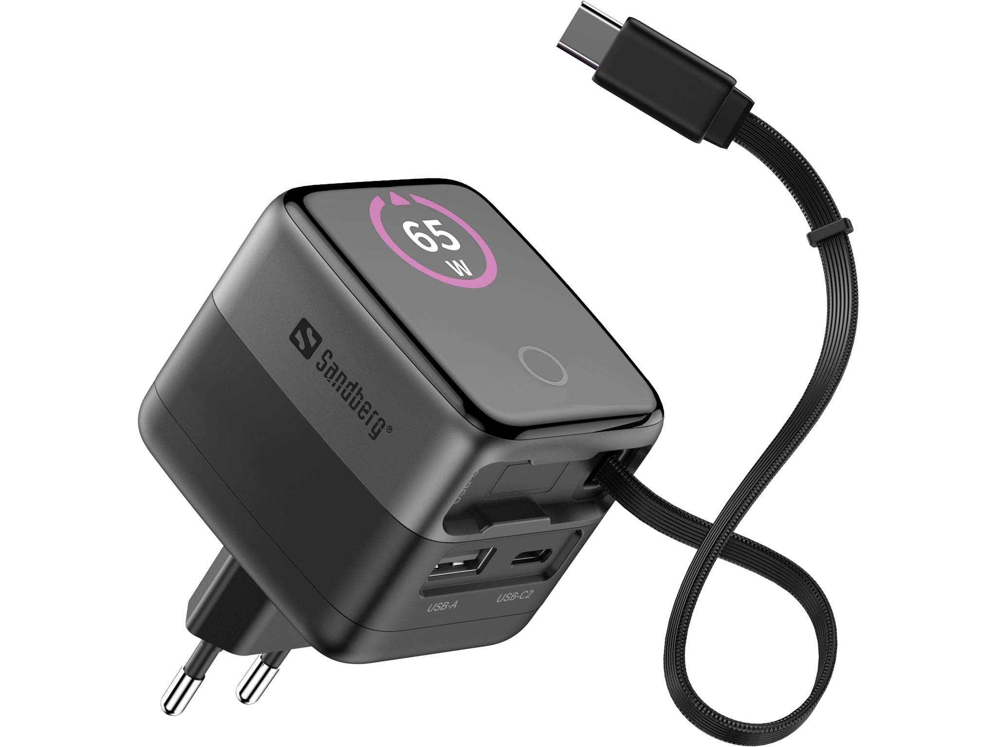 SANDBERG Netzteil - PD 65 W, display, with cableac 100- 240 V - 65 watt