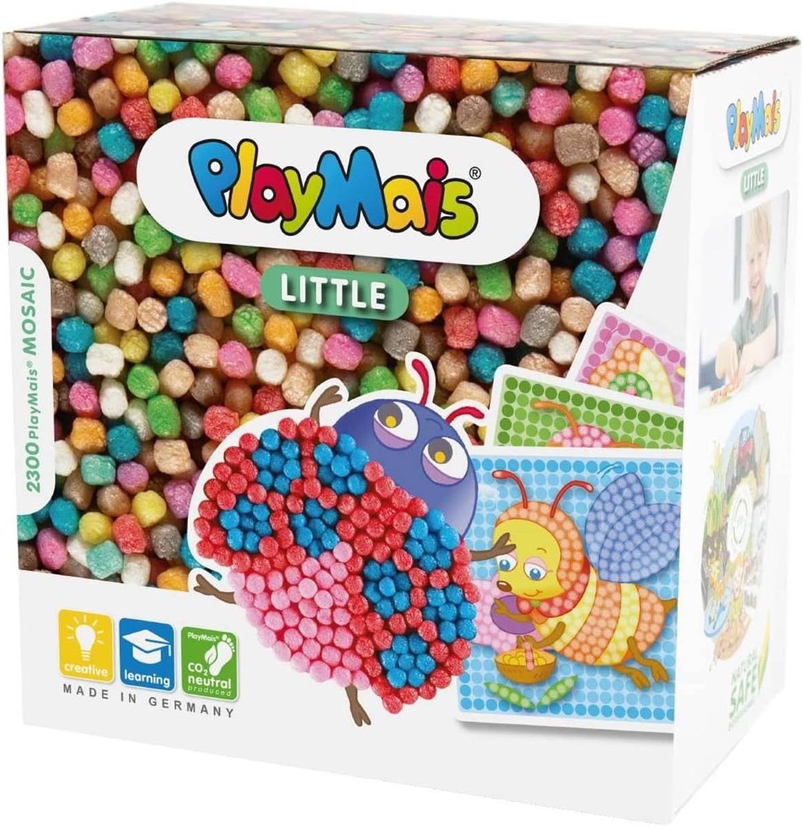 Playmais Mosaic Little Bug Kreativ-Set 3+ 2.300 Stück & 6 Mosaik Klebebilder