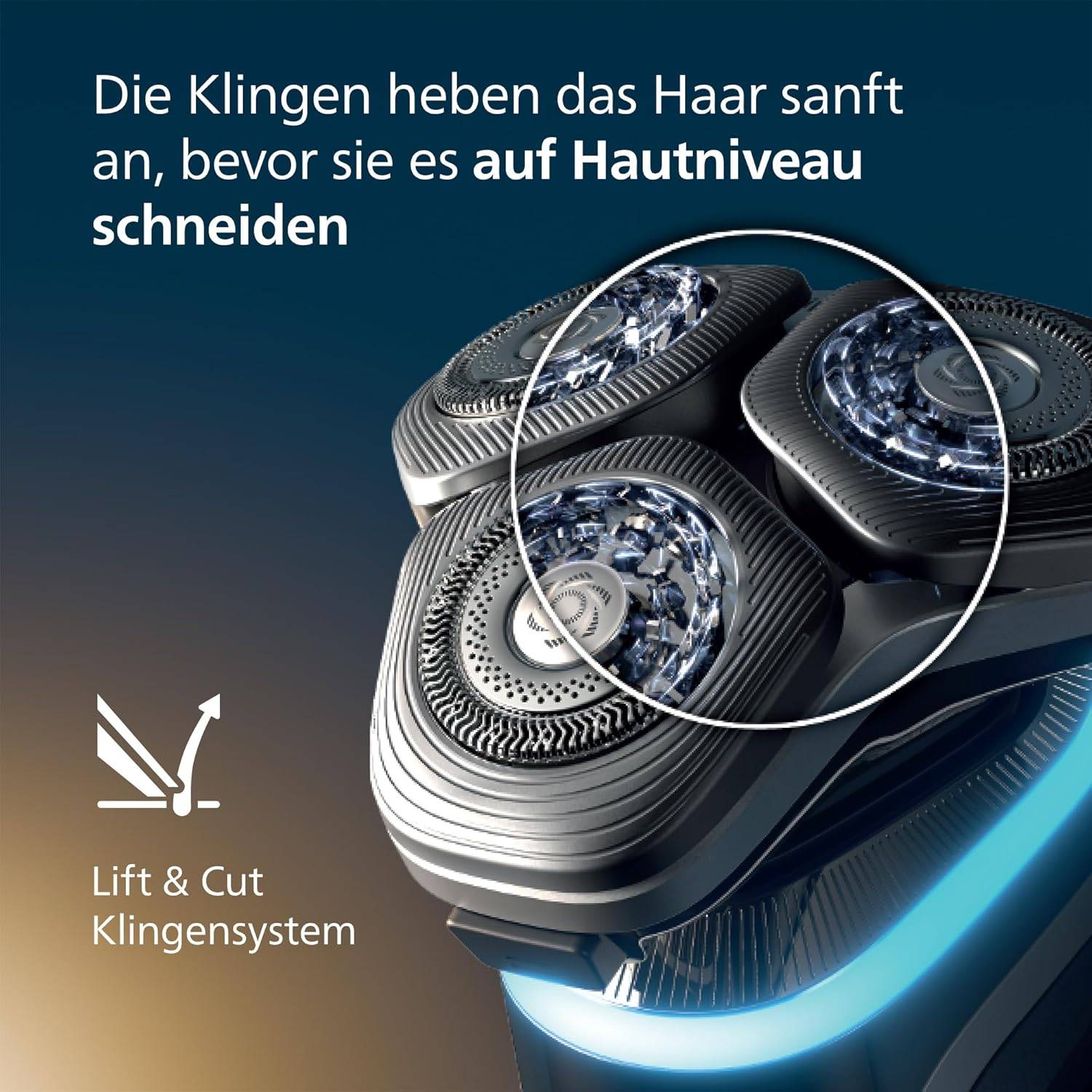 Philips elektrischer Rasierer i9000 Prestige nass+trocken Herren grau XP9205/30