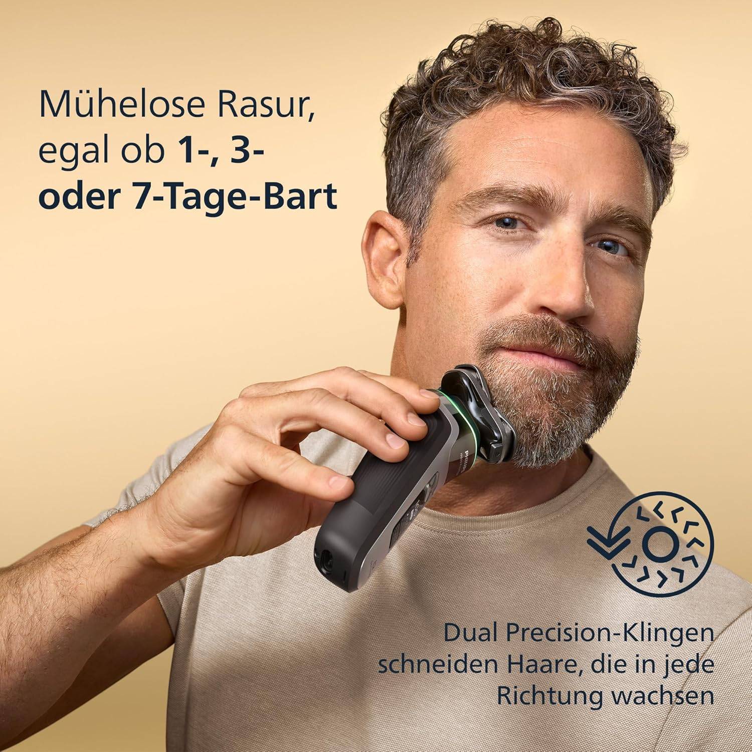 Philips elektrischer Rasierer i9000 Prestige nass+trocken Herren grau XP9205/30