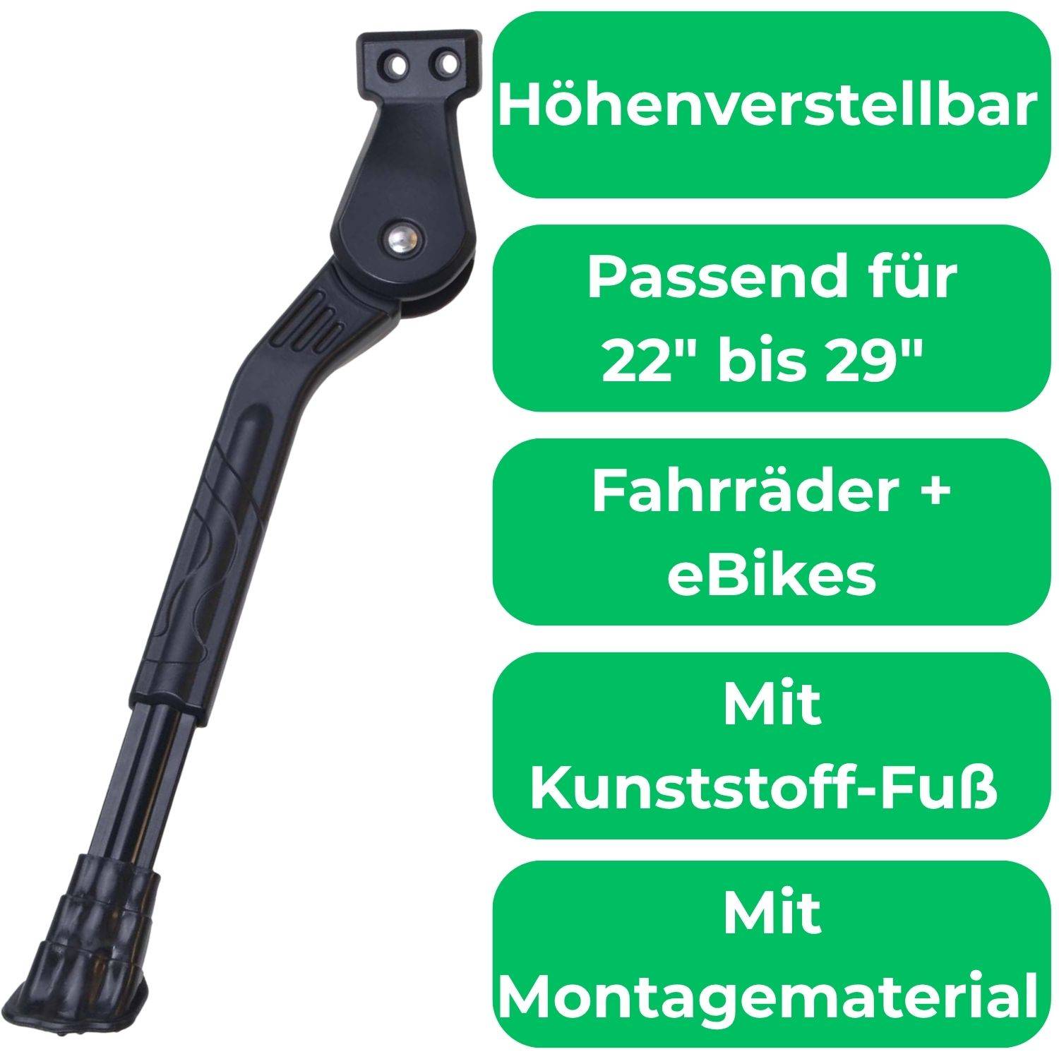 Hinterbau-Ständer Lochabstand 18mm für Fahrrad 22" bis 29"