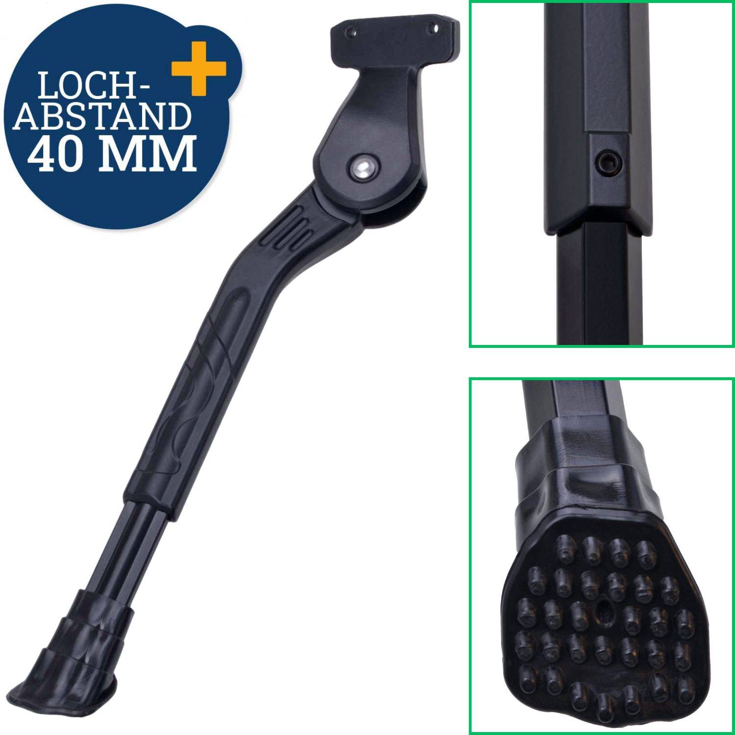 Hinterbau-Ständer Lochabstand 40mm für Fahrrad 22" bis 29"
