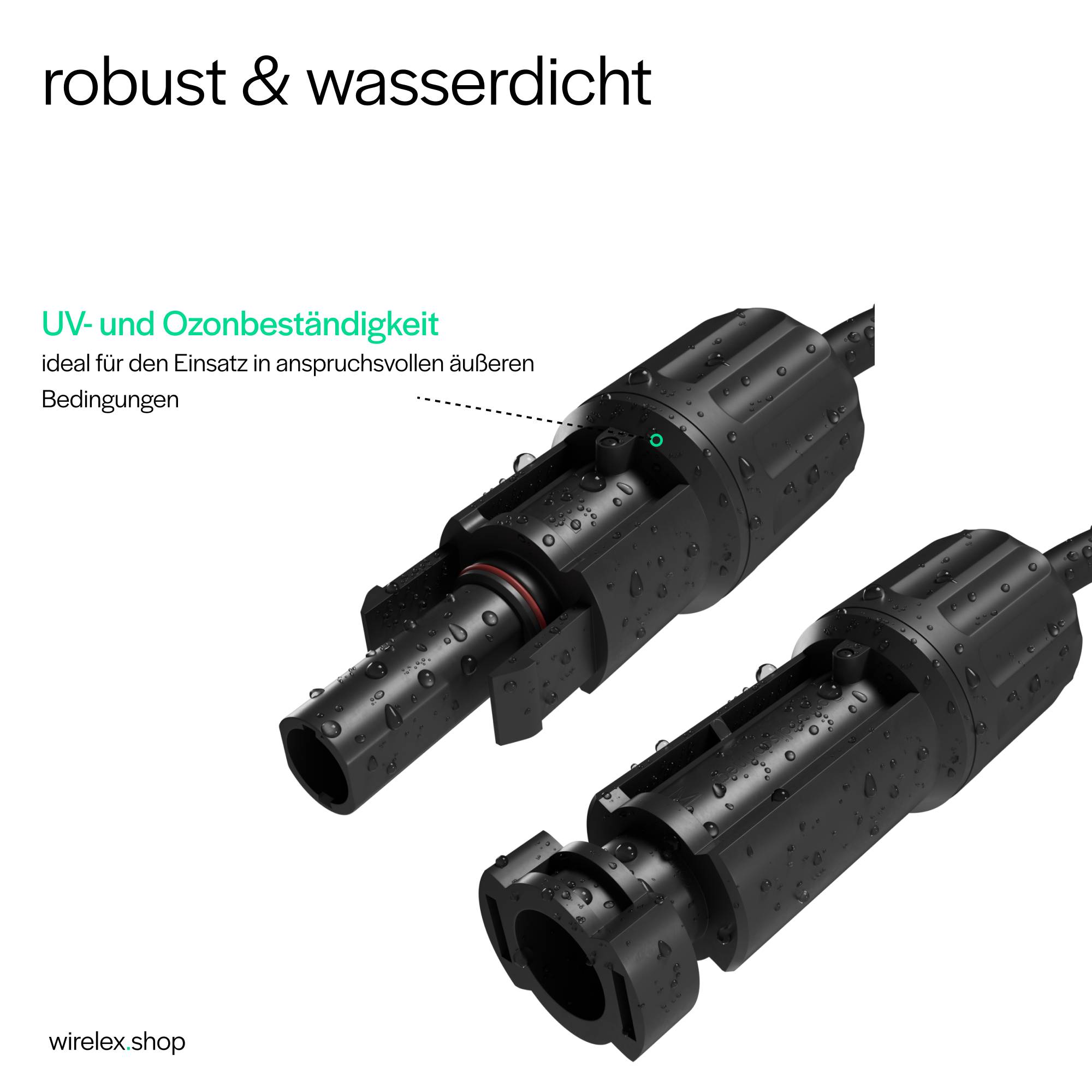 MC4 Stecker/Buchse Set 2.5-6mm², IP67, 1500V