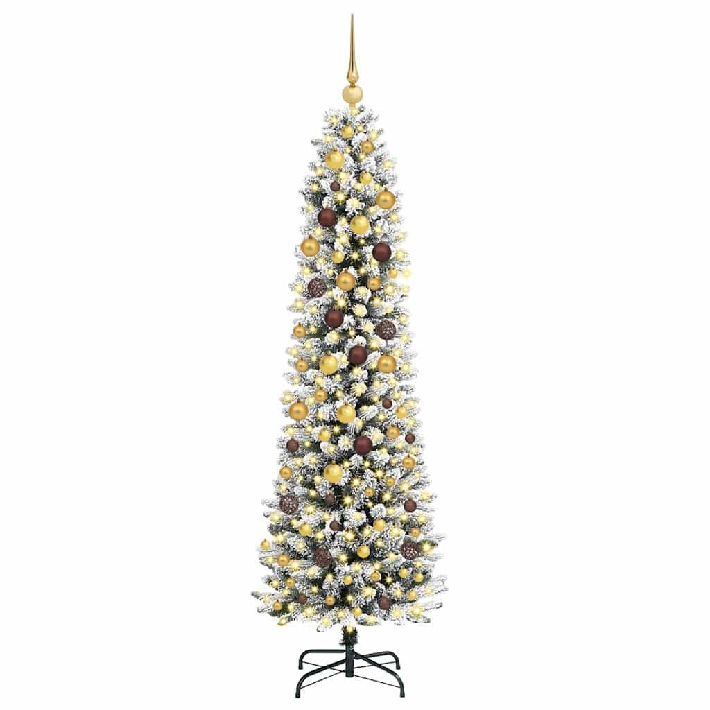 vidaXL Künstlicher Weihnachtsbaum Weiß 210 cm