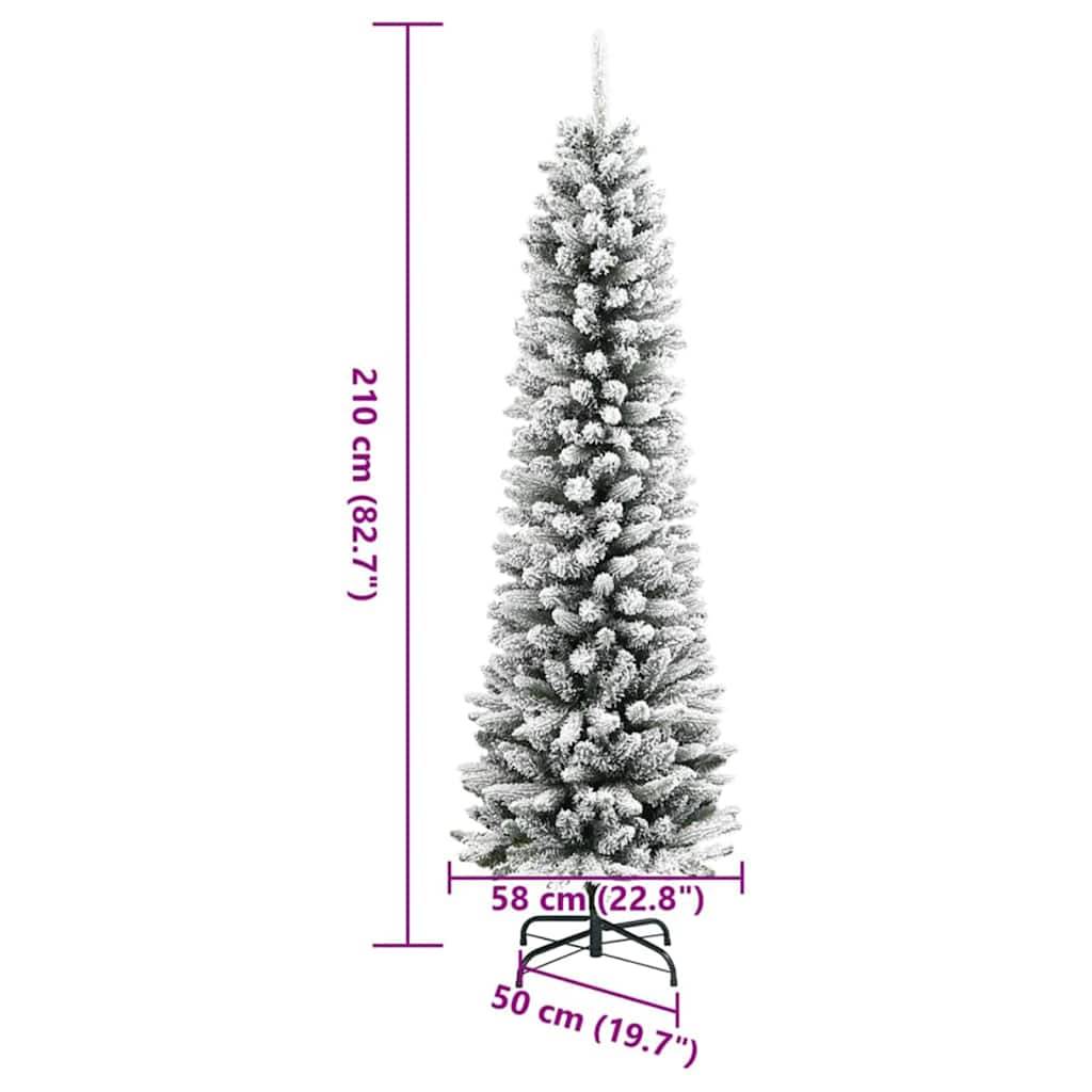 vidaXL Künstlicher Weihnachtsbaum Weiß 210 cm