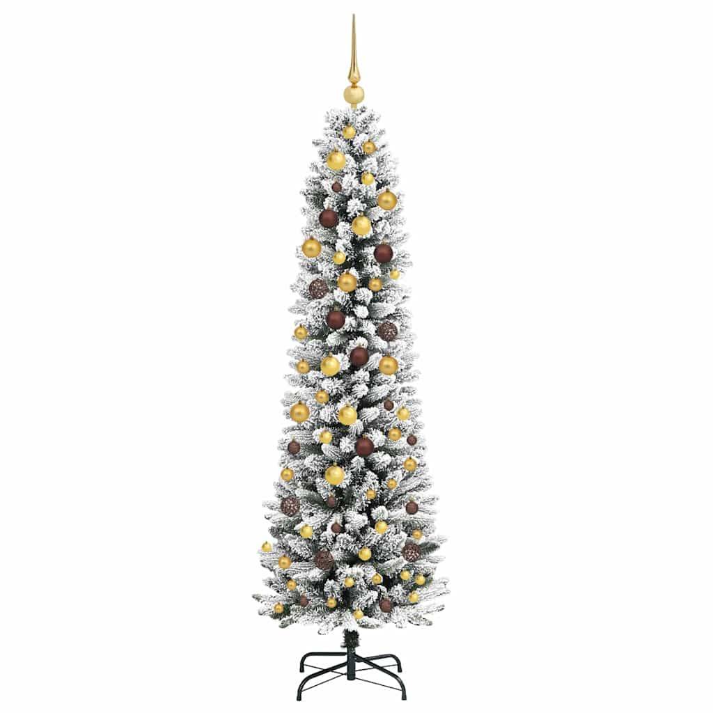 vidaXL Künstlicher Weihnachtsbaum Weiß 210 cm
