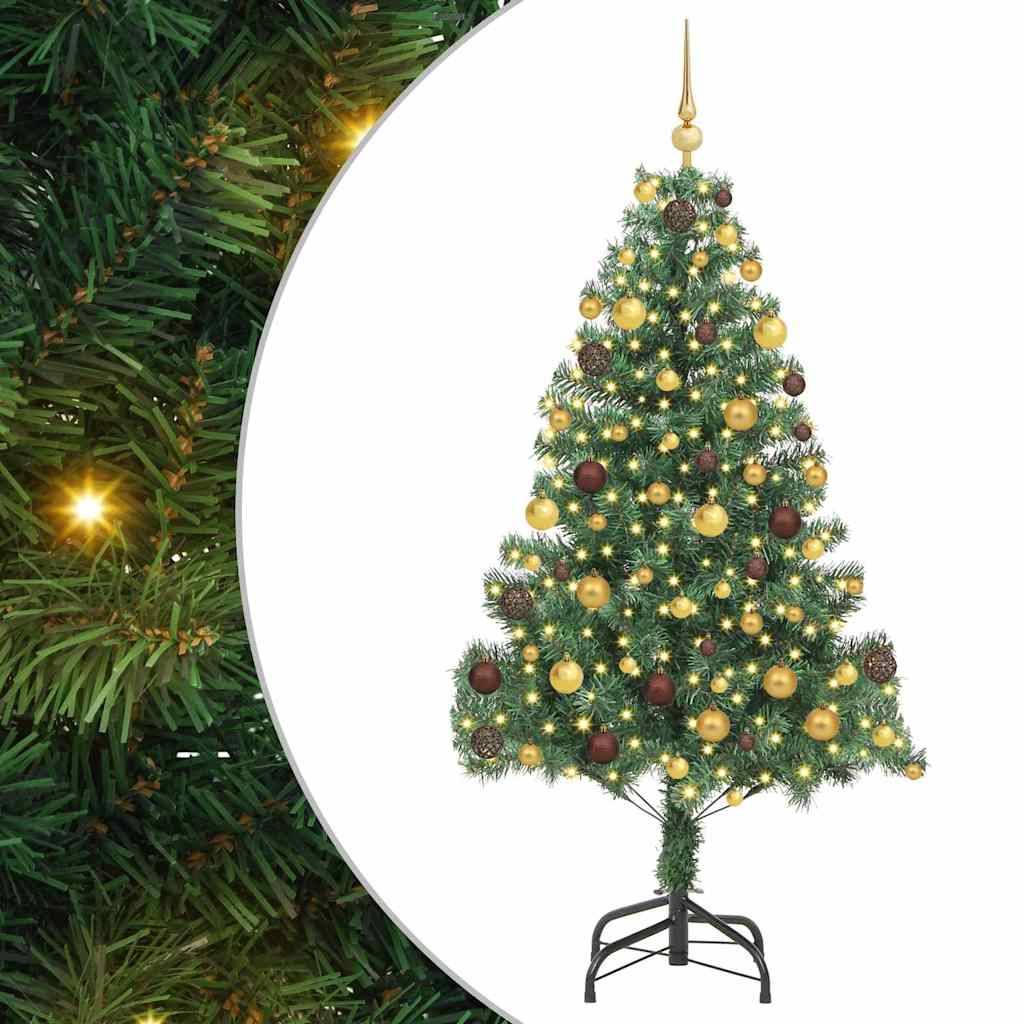 vidaXL Weihnachtsbaum Grün 180 cm PVC