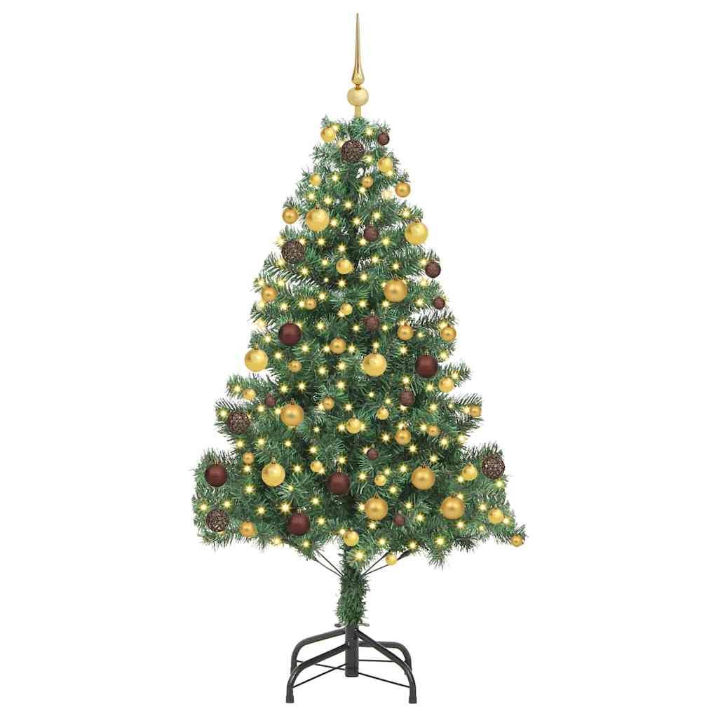 vidaXL Weihnachtsbaum Grün 180 cm PVC