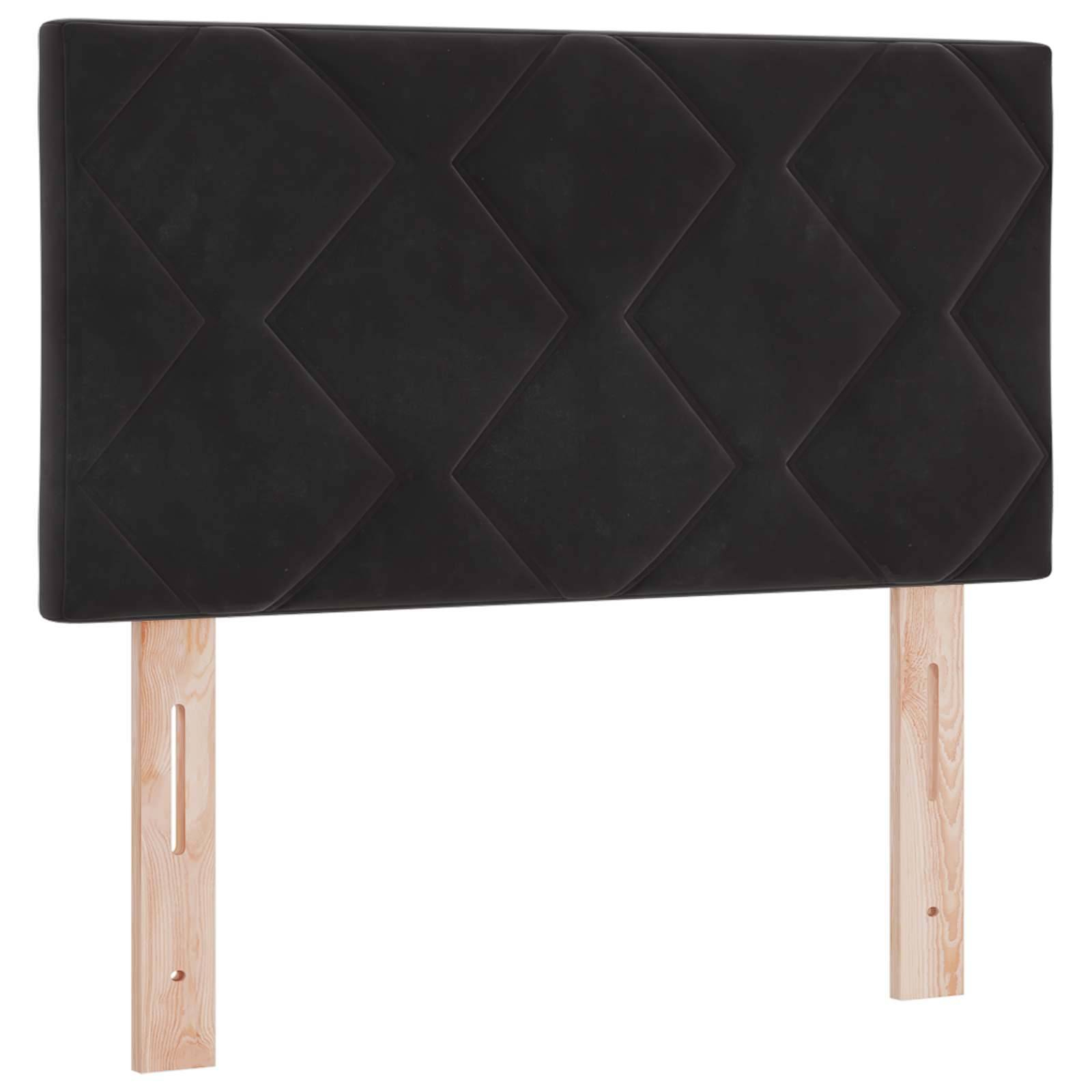 vidaXL Ottoman-Bett mit Matratze und LED Schwarz 80 x 200 cm Samt