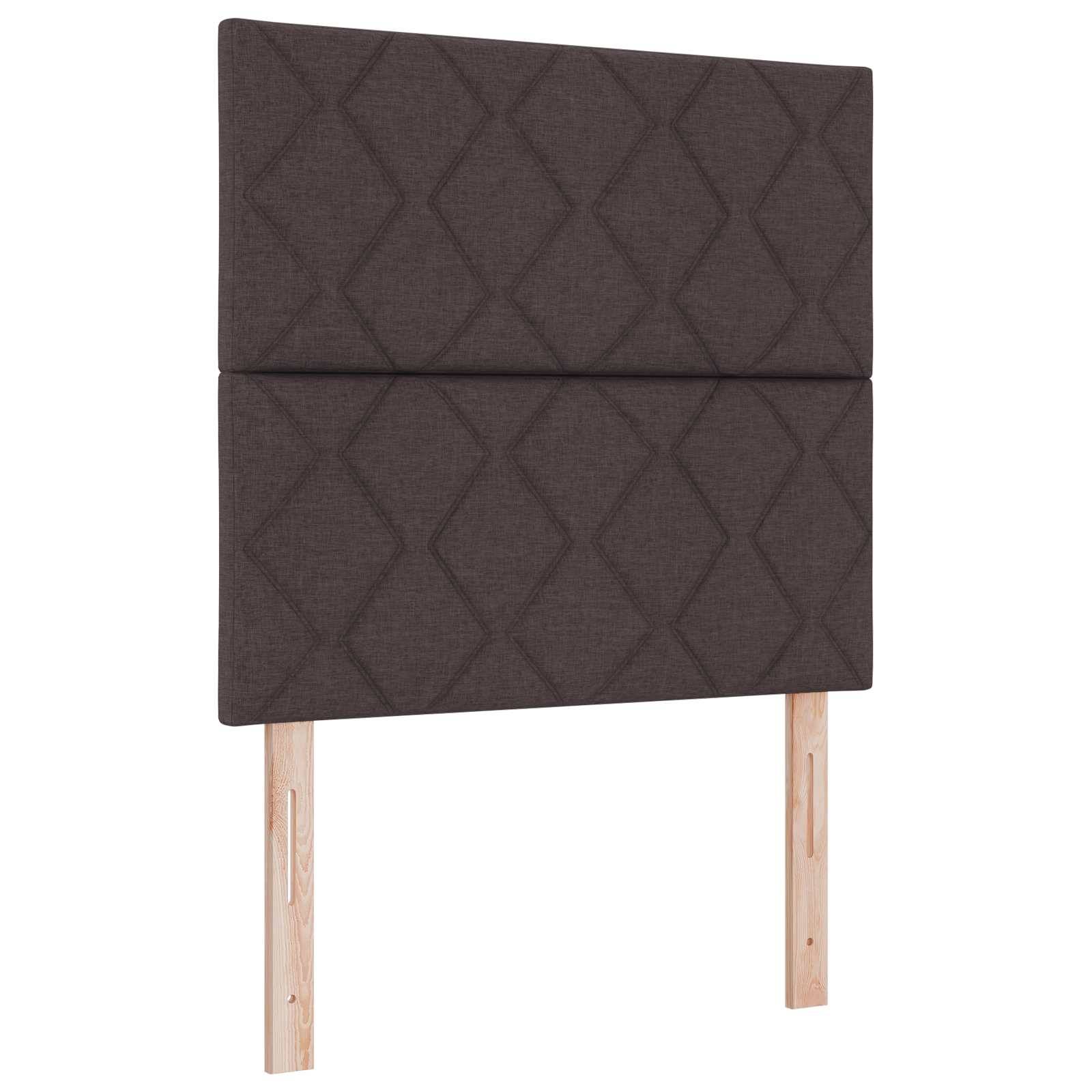 vidaXL Ottoman-Bett mit Matratze und LED Dunkelbraun 100 x 200 cm