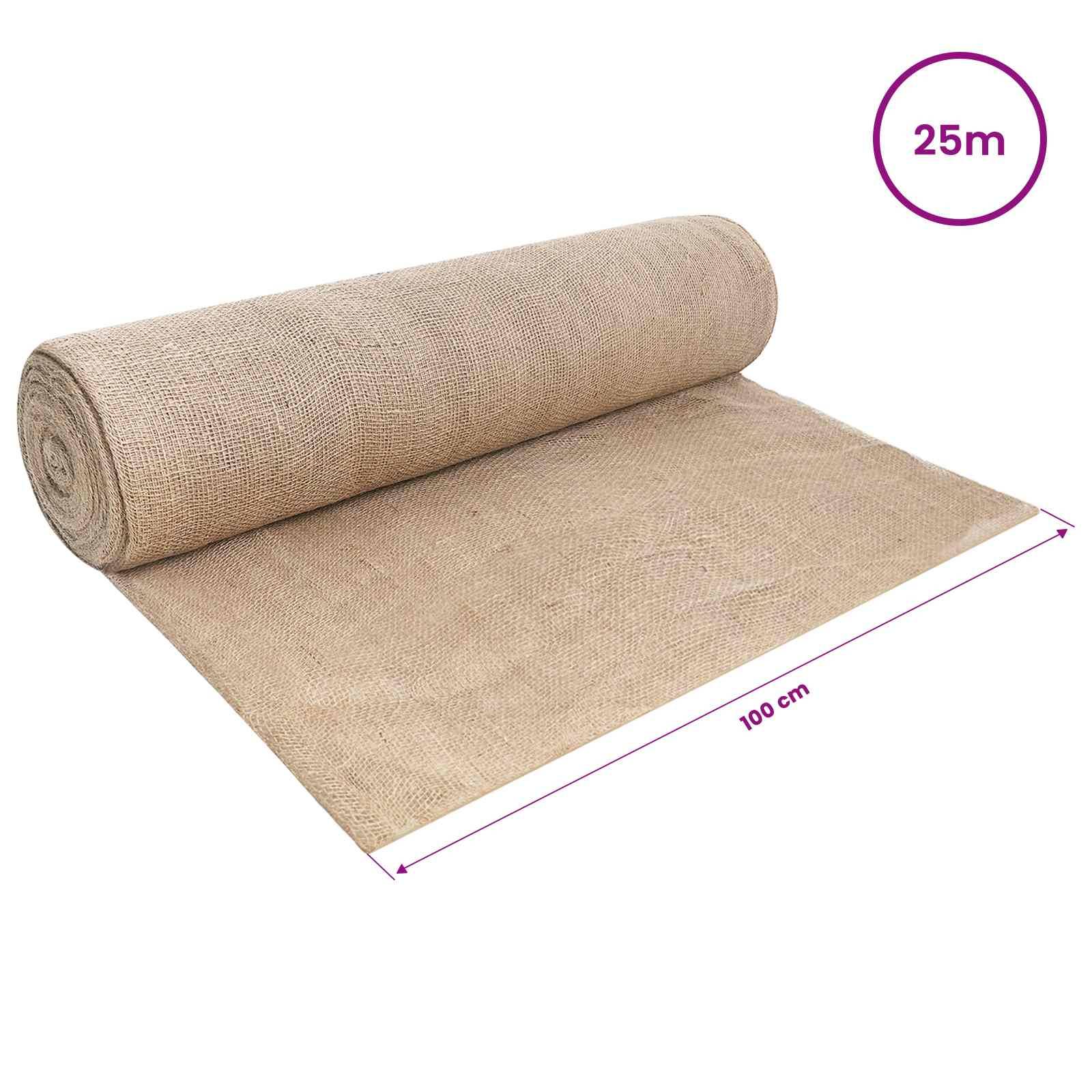 vidaXL Juterolle Natur 200 x 2500 cm