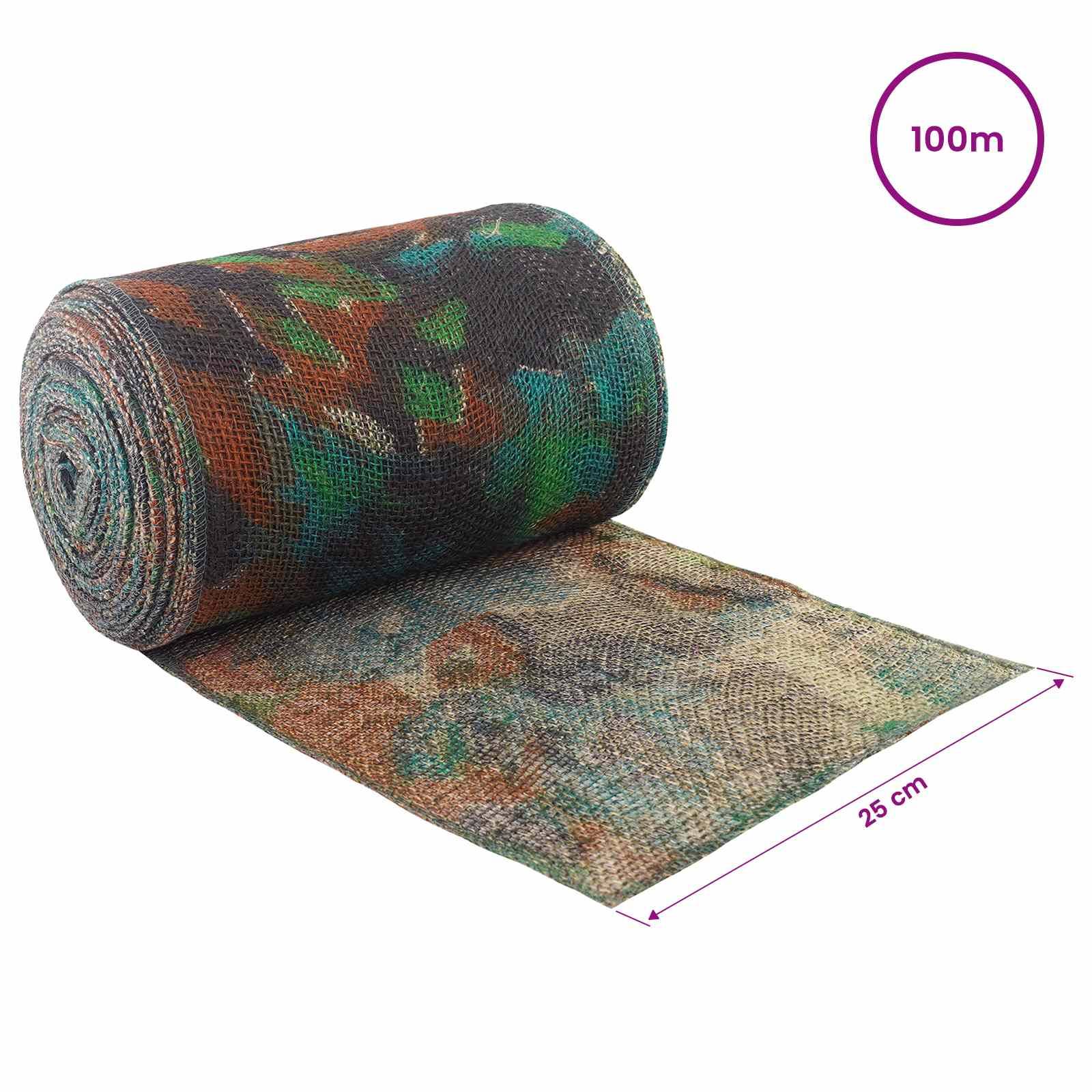 vidaXL Juterolle Tarnung 25 x 10000 cm