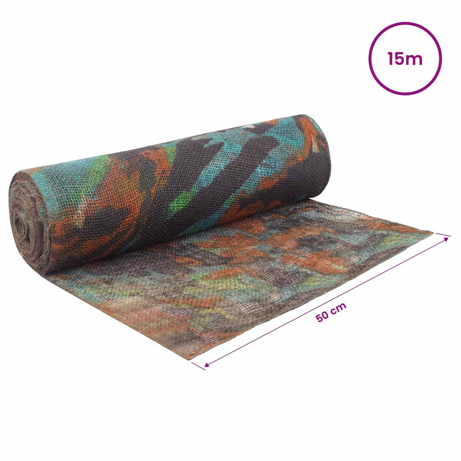 vidaXL Juterolle Tarnung 50 x 1500 cm