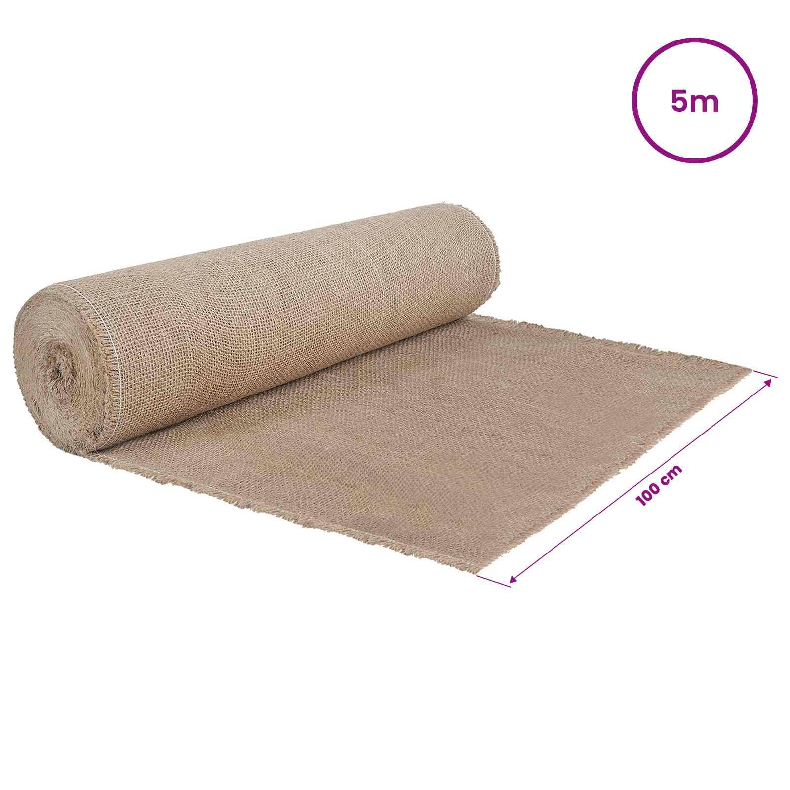 vidaXL Juterolle Natur 100 x 500 cm